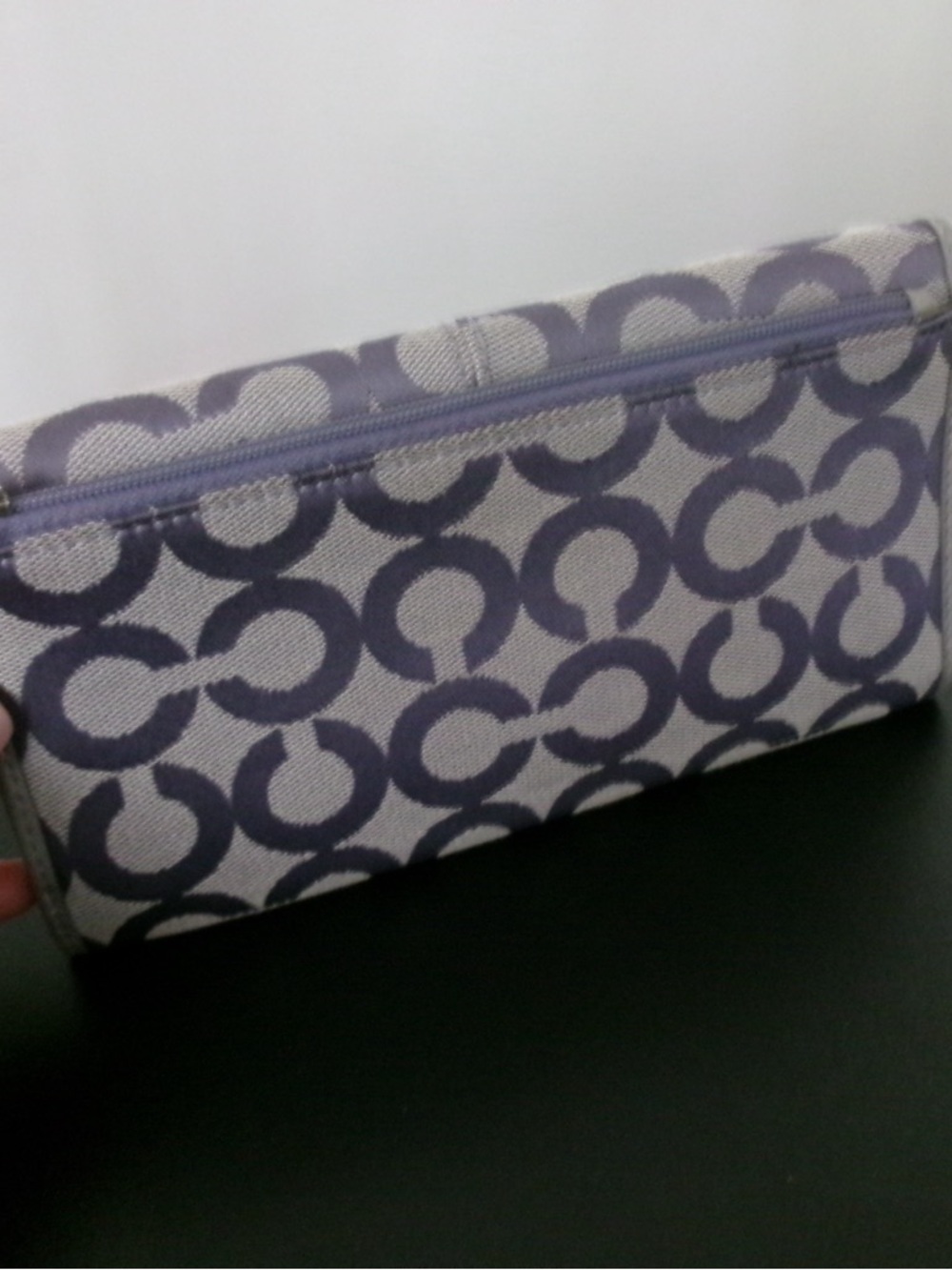 Coach 13427 Op Art Signature C Hobo with matching wallet!! Lavender - Picture 8 of 11